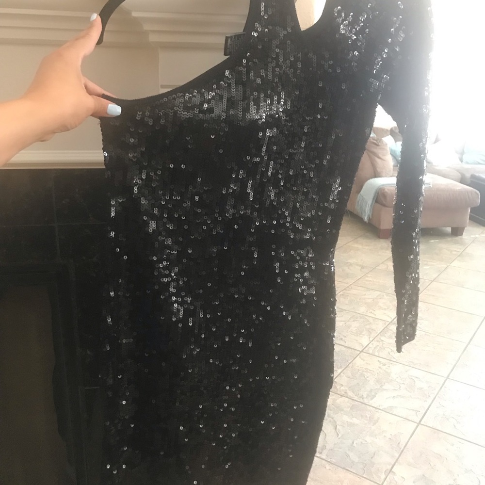 Cocktail sequin mini dress